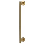 M Marcus Heritage Brass 19mm Bar Door Pull Handle with base 489mm length